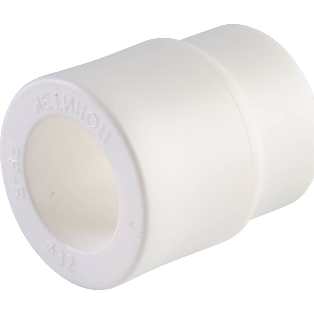 Муфта переходная внутр./наруж. Политэк 32х20 для полипропиленовых труб под сварку (цвет белый)