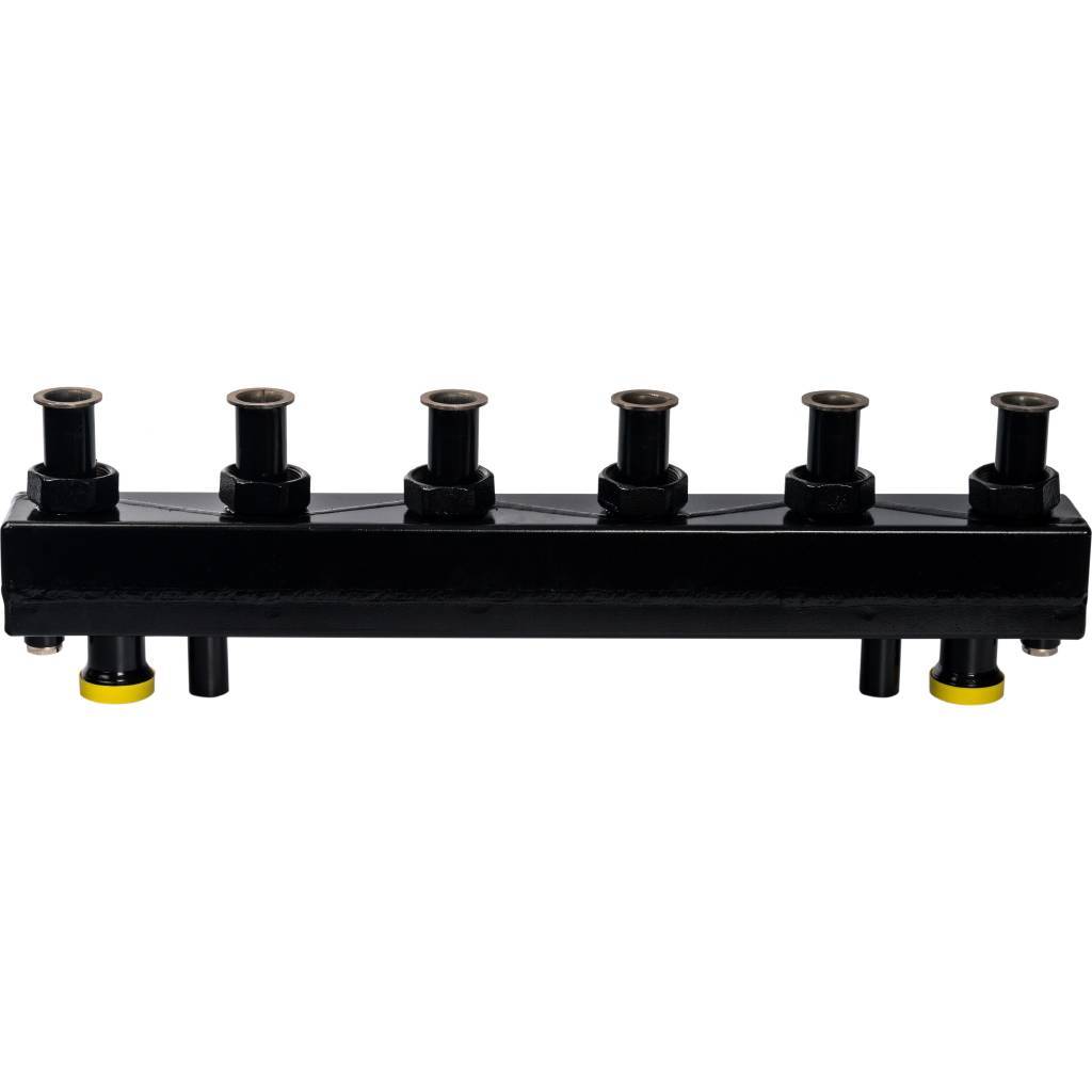 Стальной распределительный коллектор STOUT SDG-0018 3 отопительных контура с гидравлическим разделителем DN 25