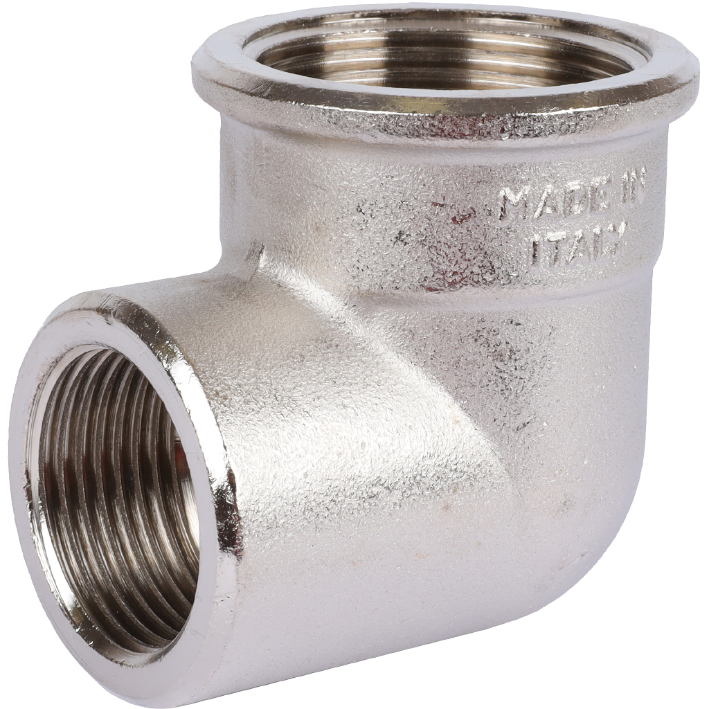 Угольник TIEMME ВВ никелированный 1 1/4х1 для стальных труб резьбовой, 1500464