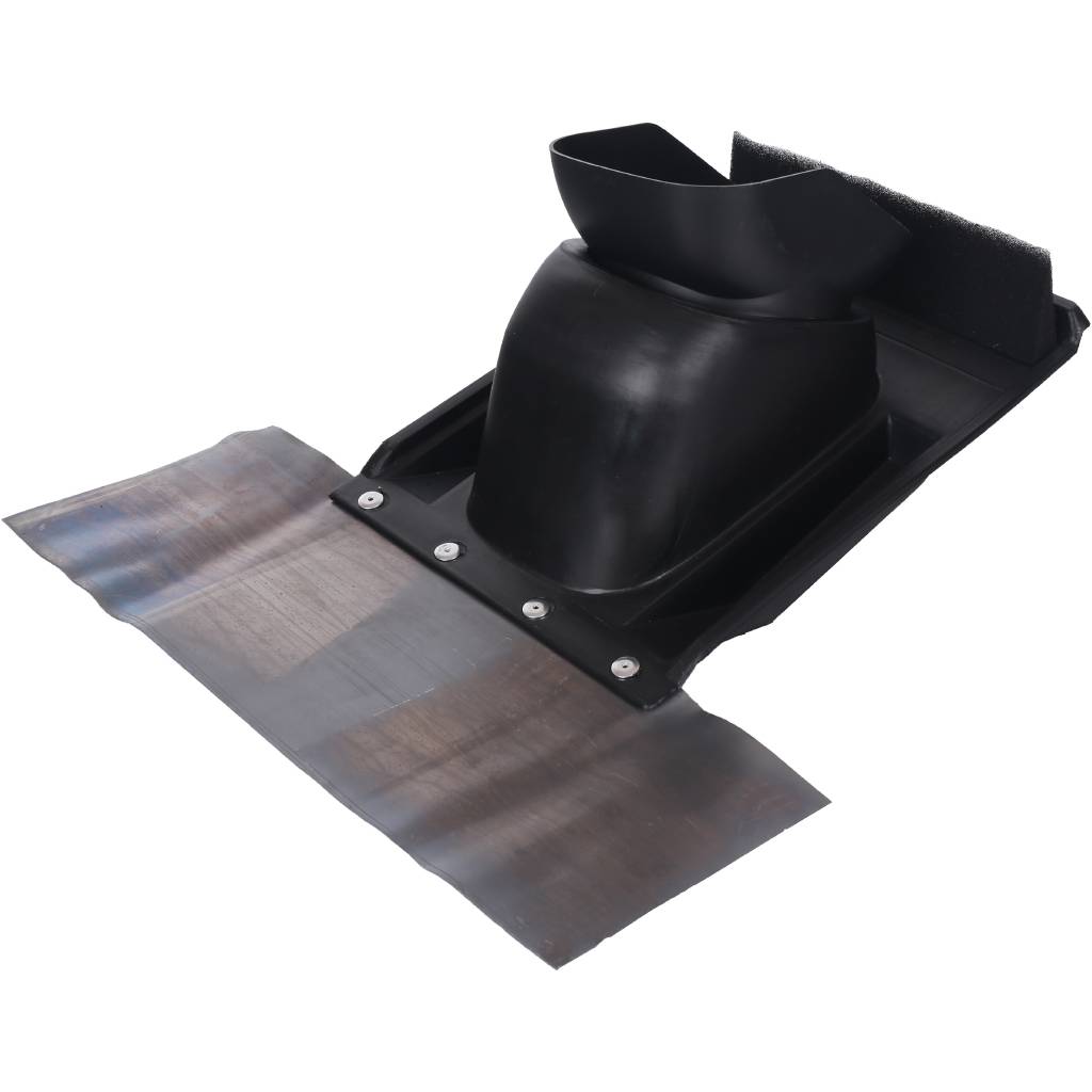 Элемент из пластмассы Vaillant для пересечения дымоходом/воздуховодом косой крыши, цвет-черный