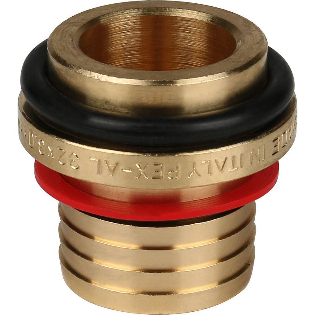 Угольник-переходник STOUT с наружной резьбой 1 x32 для металлопластиковых труб винтовой, SFS-0006-000132