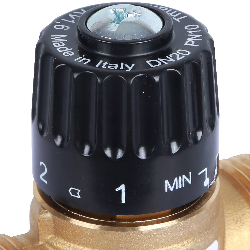 Термостатический смесительный клапан для систем отопления и ГВС STOUT G 1” M, 20-43°С KV 1,6 м3/ч, SVM-0120-164325