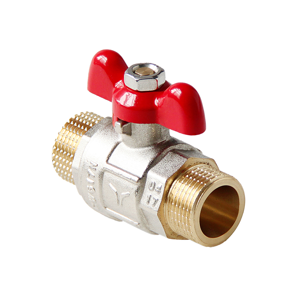 Кран шаровой полнопроходной Pro Aqua D 1 ручка-бабочка, Н-Н, FWB67-M25-M25x