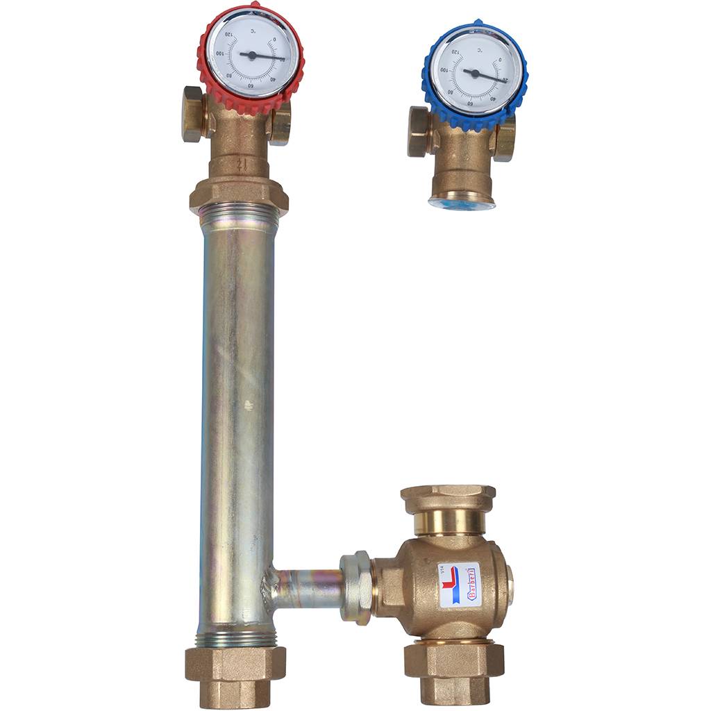 Насосная группа STOUT SDG-0014 для твердотопливных котлов 1 без насоса, SDG-0015-002501