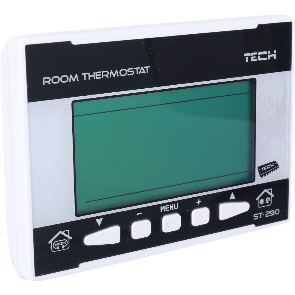 Беcпроводной комнатный двухпозиционный терморегулятор. Белый TECH 220-240В, ST-290 v 2