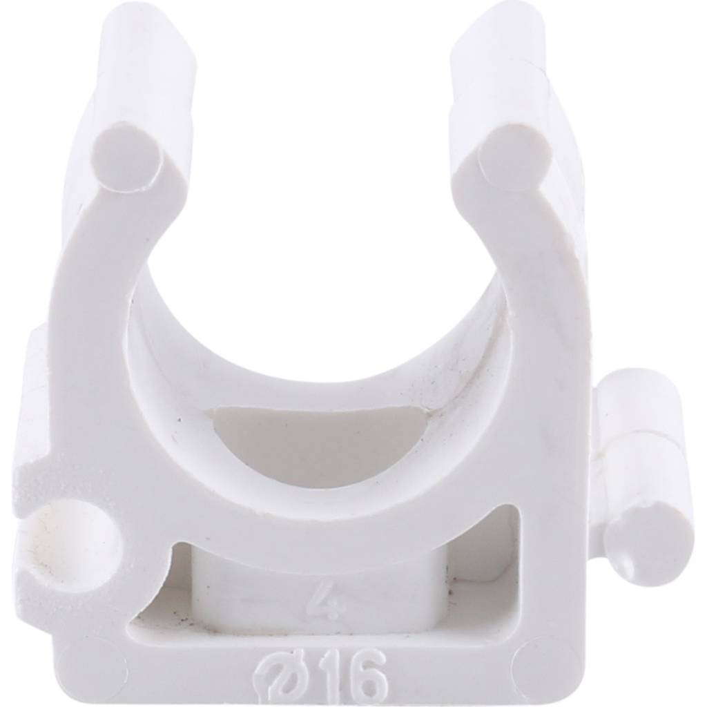 Крепление Kalde d=16 для полипропиленовых труб под сварку (цвет белый), 3592-bck-160001