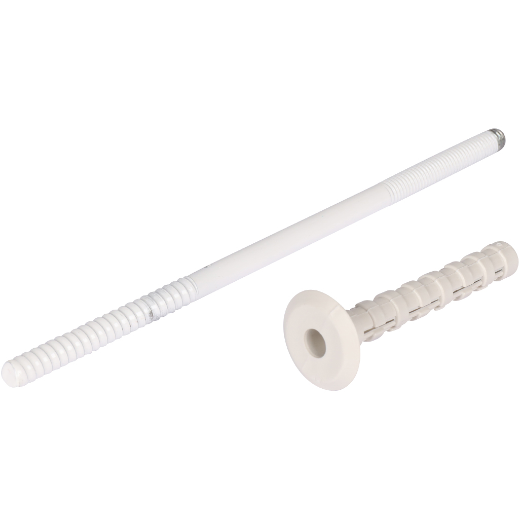 Крепление к стене металлическое белое ROMMER D80 (хомут), RCA-0080-020111