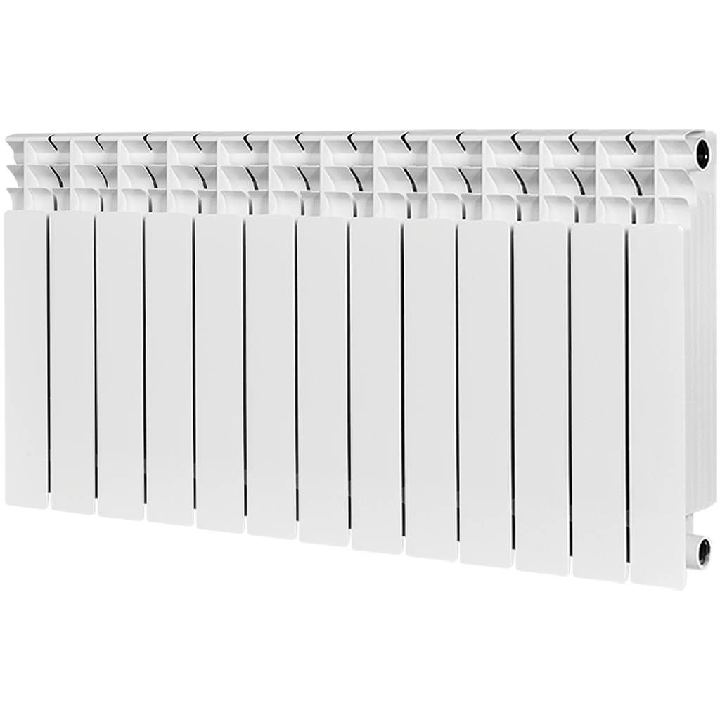 Радиатор биметаллический STOUT TITAN 500 13 секций боковое подключение (белый RAL 9016)