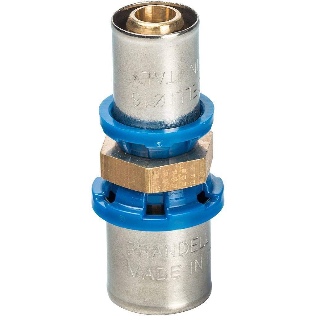 Муфта переходная Prandelli Multyrama 20,2х16,2 профиль H,TH,U для металлопластиковых труб прессовой, 509.11.04.1