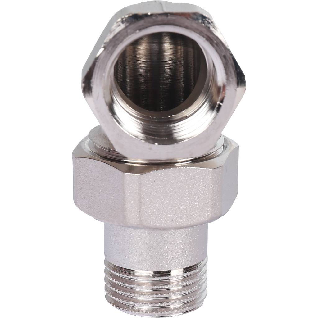 Разъемное угловое соединение STOUT американка ВН, никелированное 1/2, SFT-0059-000012