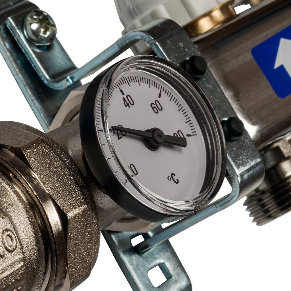 Коллектор из нержавеющей стали в сборе без расходомеров STOUT 6 выходов