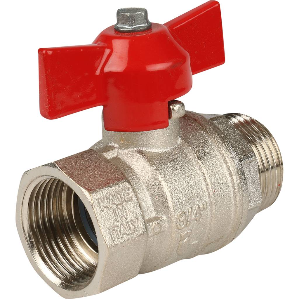 Кран шаровой Itap IDEAL 093 3/4 муфта/резьба полнопроходной (бабочка)