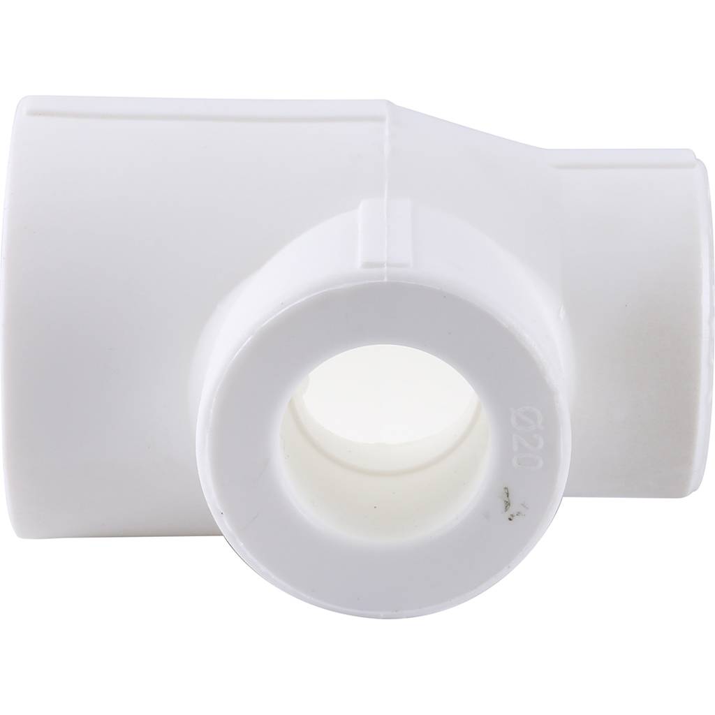 Тройник переходной Kalde 32х20х25 для полипропиленовых труб под сварку (цвет белый)