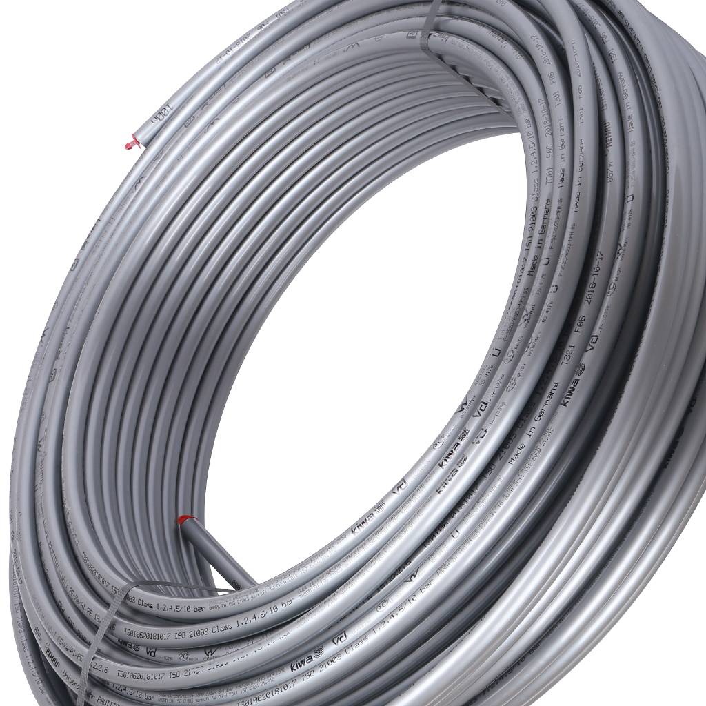 Труба универсальная РЕХАУ RAUTITAN stabil 16.2х2.6 мм, бухта 100 м из сшитого полиэтилена, 13715591100