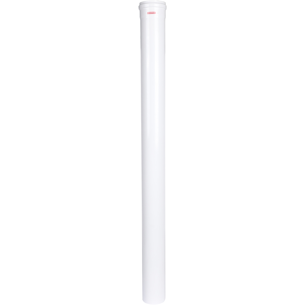 Удлинитель дымохода традиционный ROMMER D80(п-м), L1000, RCA-0080-001000