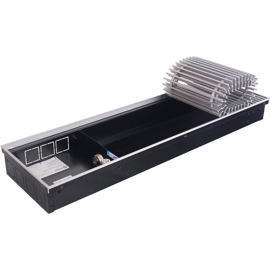 Внутрипольный конвектор STOUT SCN-1100 80х240х800 (Решётка роликовая) правое подключение, SCN-1100-0824080