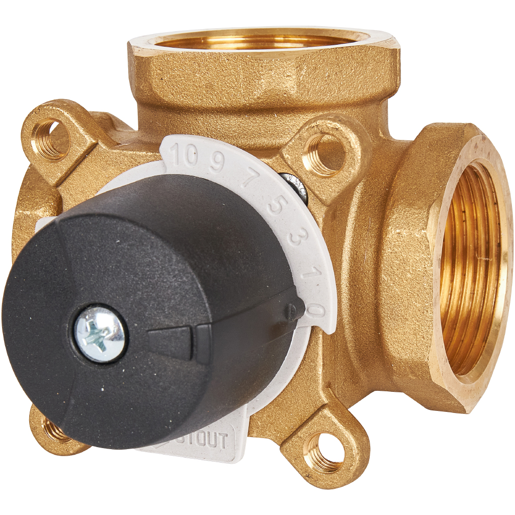 Трехходовой смесительный клапан STOUT 1 1/4 Kvs 15, SVM-0003-013201