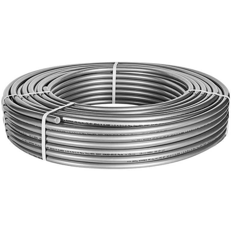 Труба стабильная ROMMER PE-Xa/Al/PE-RT серая 20х2.9 (бухта 100 метров), RPS-0001-002029