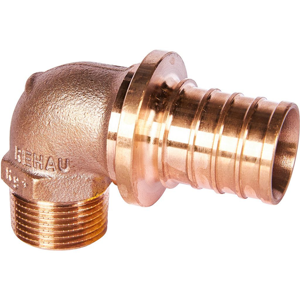 Угольник-переходник РЕХАУ RAUTITAN с наружной резьбой 32-R 3/4 RX+ для труб из сшитого полиэтилена аксиальный, 14563511001