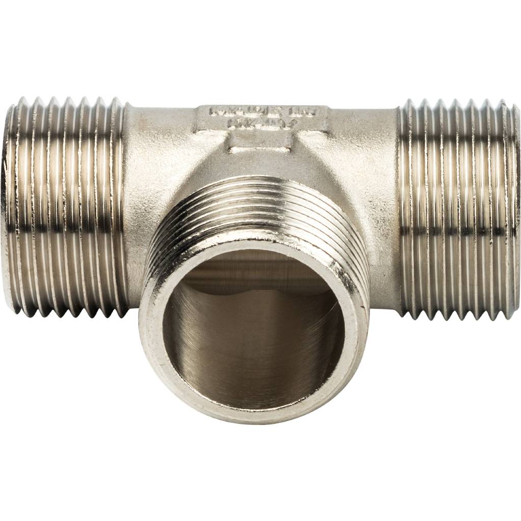 Тройник STOUT НН никелированный 1 X1 X1, SFT-0018-000111