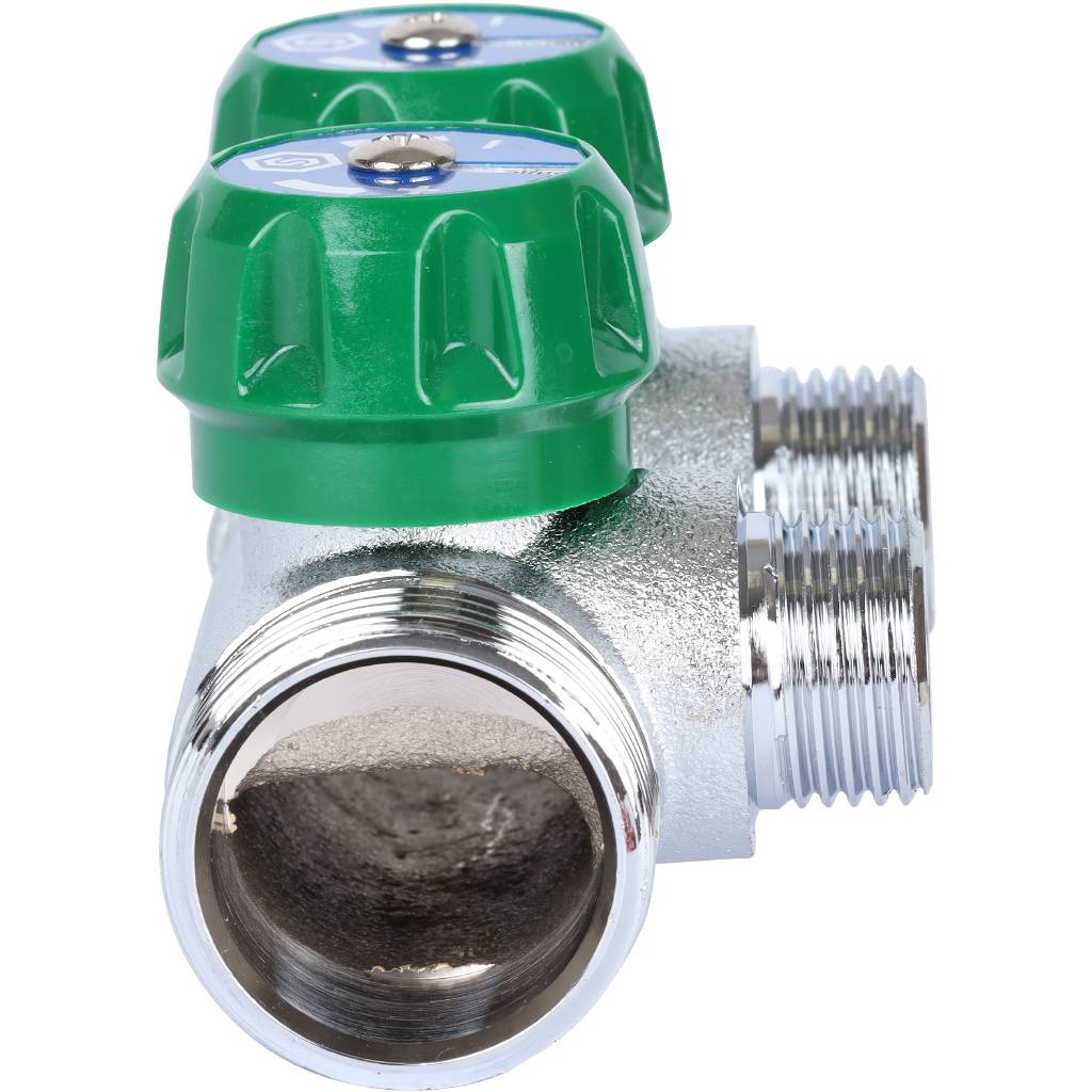 Коллектор регулирующий STOUT 1, 2 отвода 1/2  плоское уплотнение