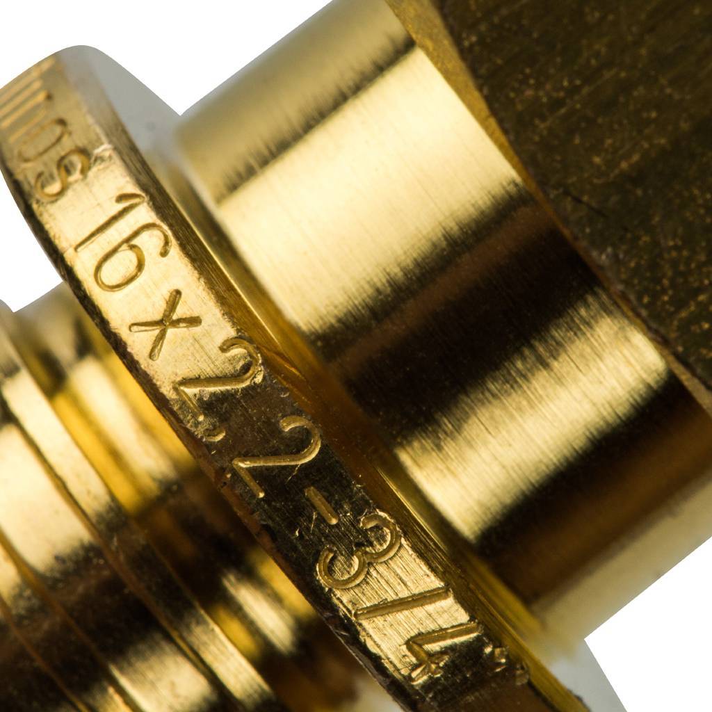 Переходник STOUT с внутренней резьбой 16xG 3/4 для труб из сшитого полиэтилена аксиальный