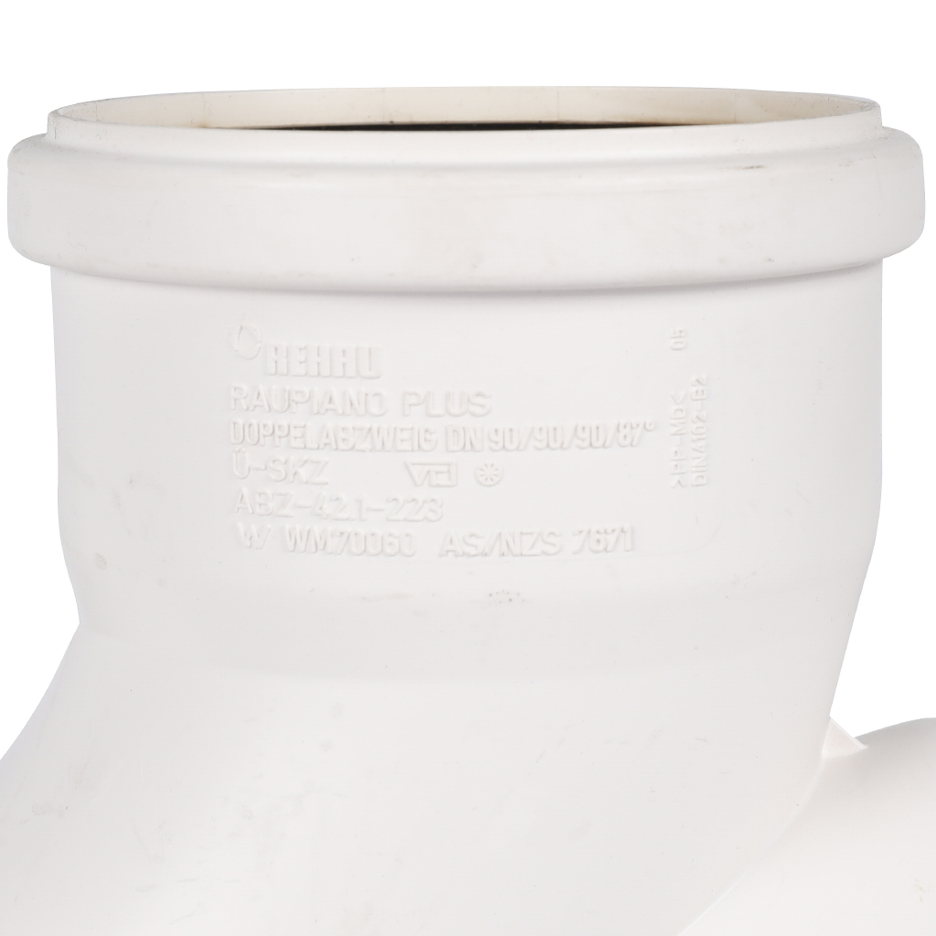 Крестовина РЕХАУ RAUPIANO PLUS 90/90/90/87° max flow (гидравлически оптимизированный радиус), 11237141001