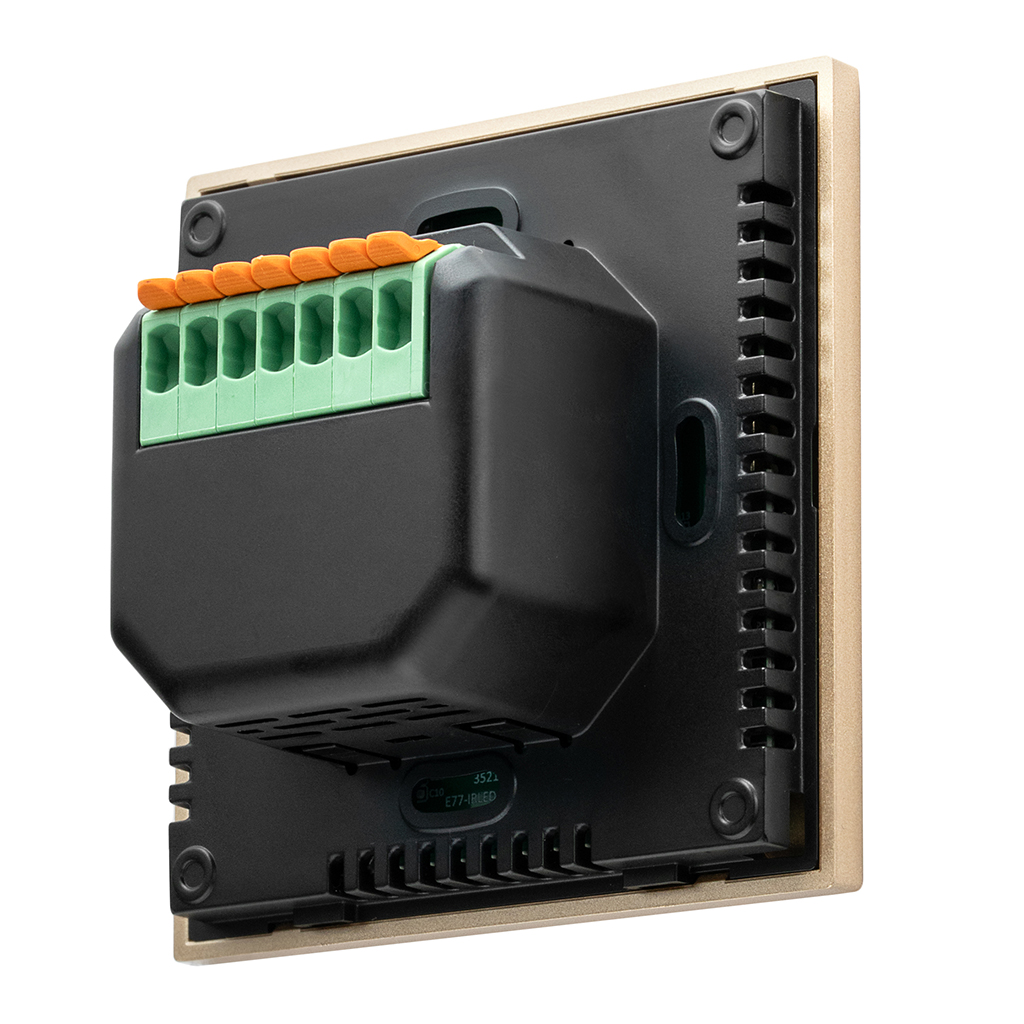 Терморегулятор электронный Теплолюкс Solus Zen Wi-Fi черный/золото, 100000379600