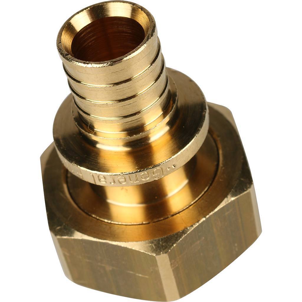 Переходник STOUT с накидной гайкой (евроконус) 16xG 3/4 для труб из сшитого полиэтилена аксиальный, SFA-0034-001634