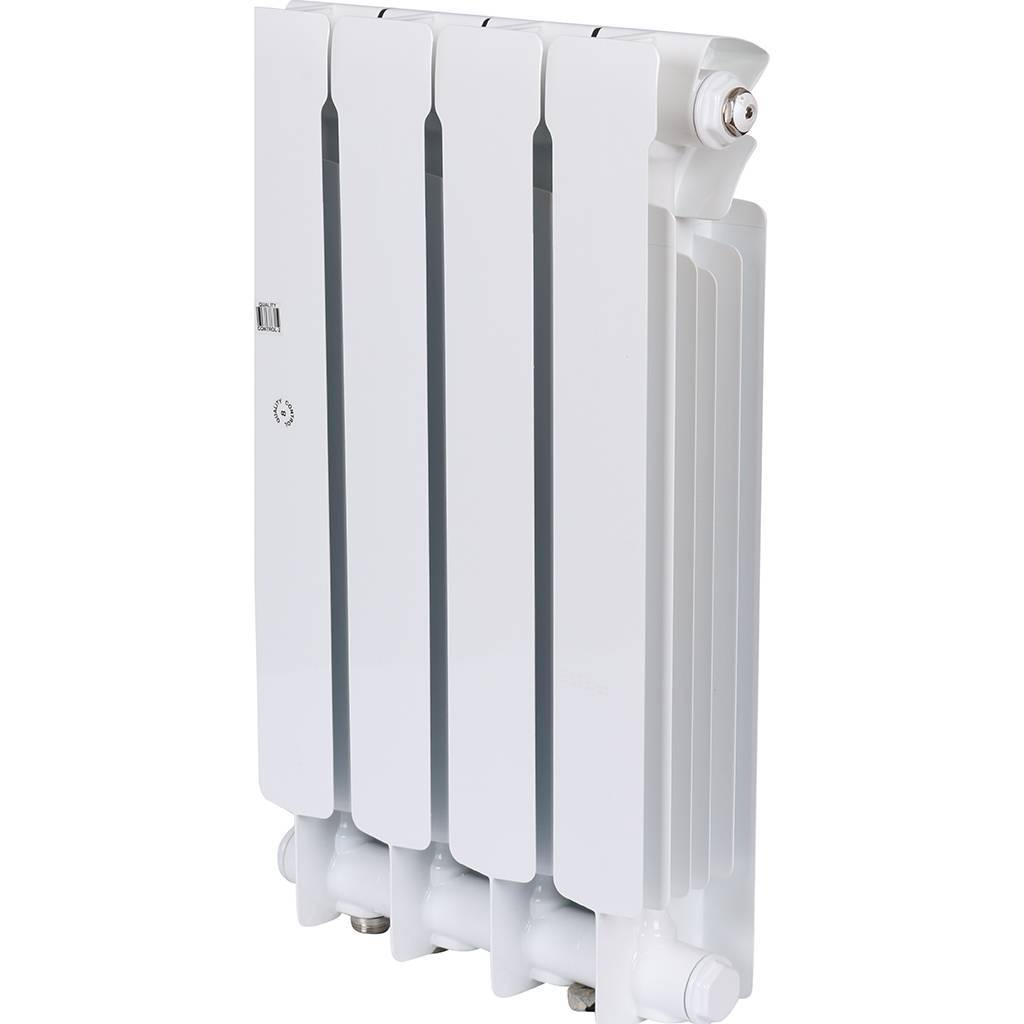 Радиатор биметаллический RIFAR BASE VENTIL 500 BVR 4 секции нижнее правое подключение (белый RAL 9016)