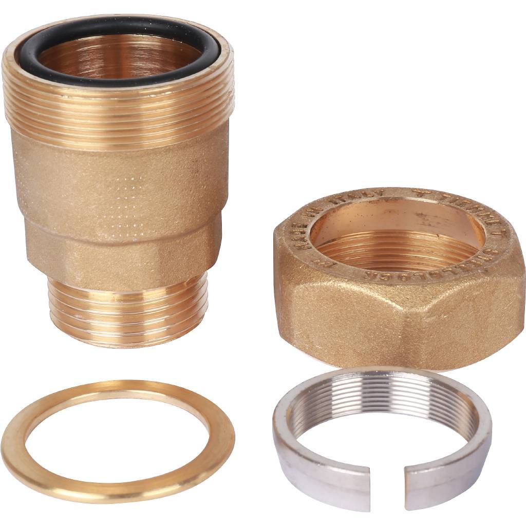 Муфта TIEMME 1 НP для стальных труб, латунь, 1500056