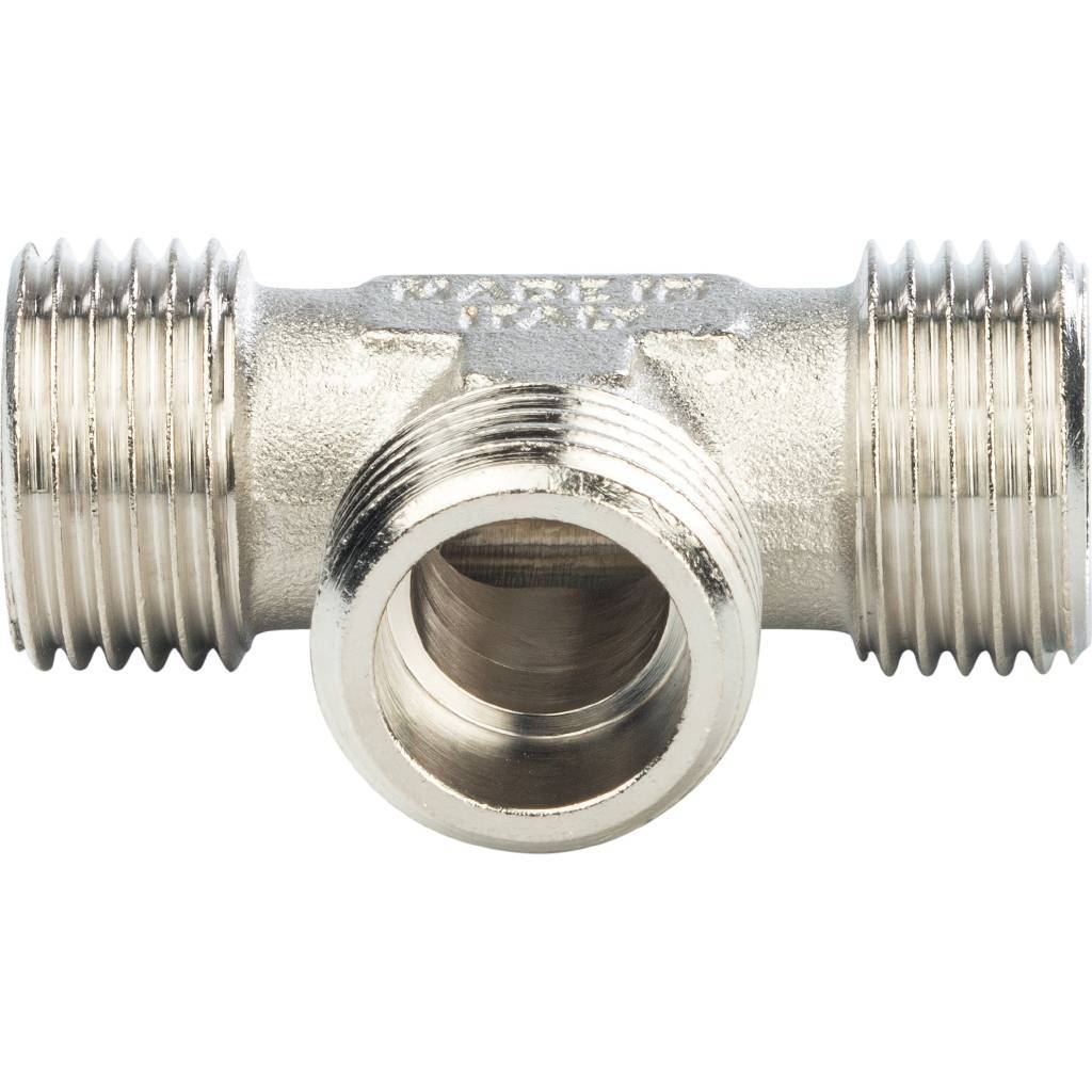 Тройник STOUT НН никелированный 3/4X3/4X3/4, SFT-0018-343434