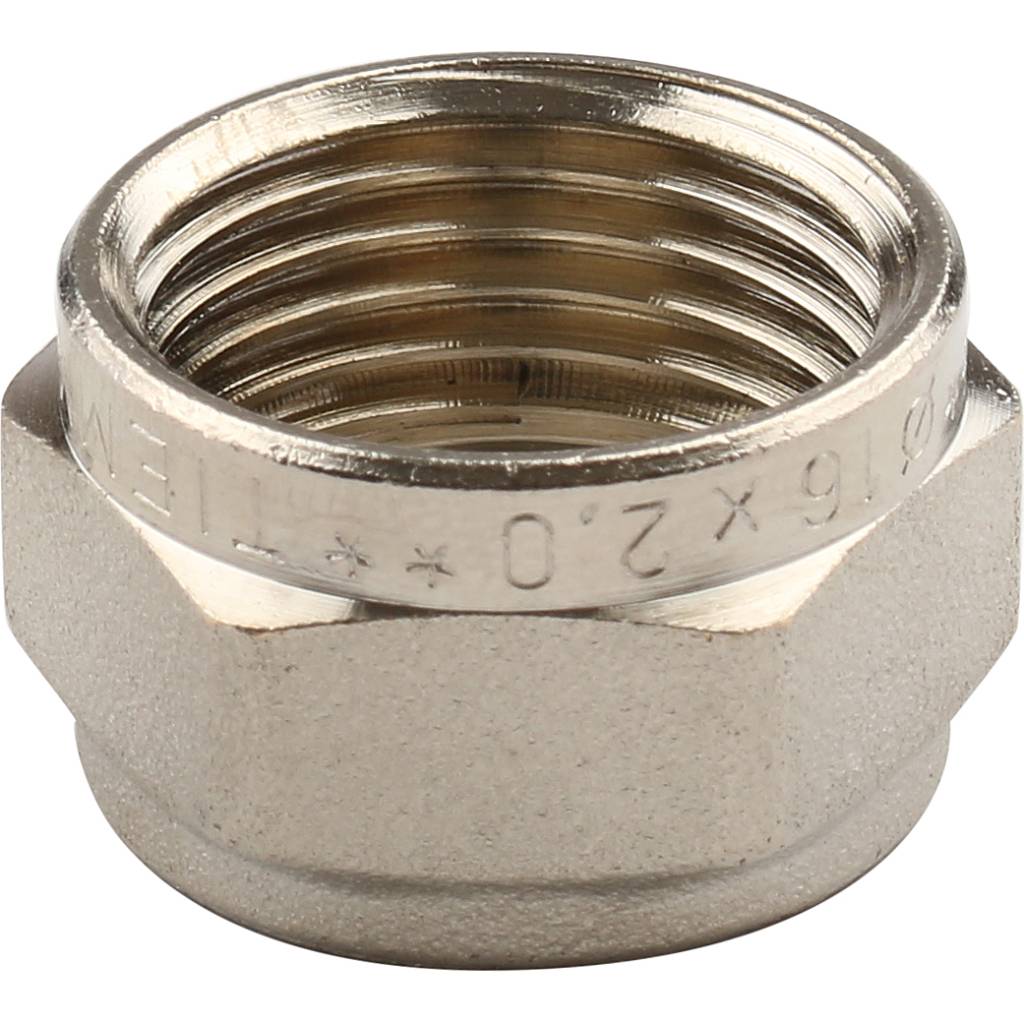 Тройник TIEMME с внутренней резьбой (16х2.0х1/2) для металлопластиковых труб винтовой, 1600018