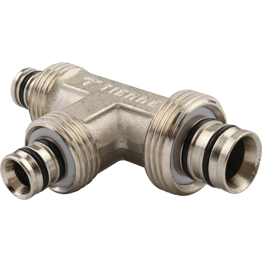 Тройник переходной TIEMME (20.2х16.2х16.2) для металлопластиковых труб винтовой, 1600044