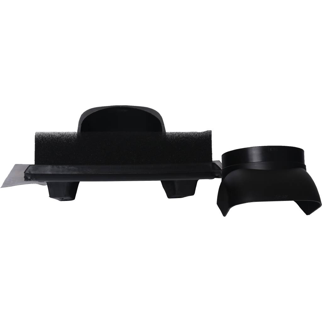 Элемент из пластмассы Vaillant для пересечения дымоходом/воздуховодом косой крыши, цвет-черный, 009076