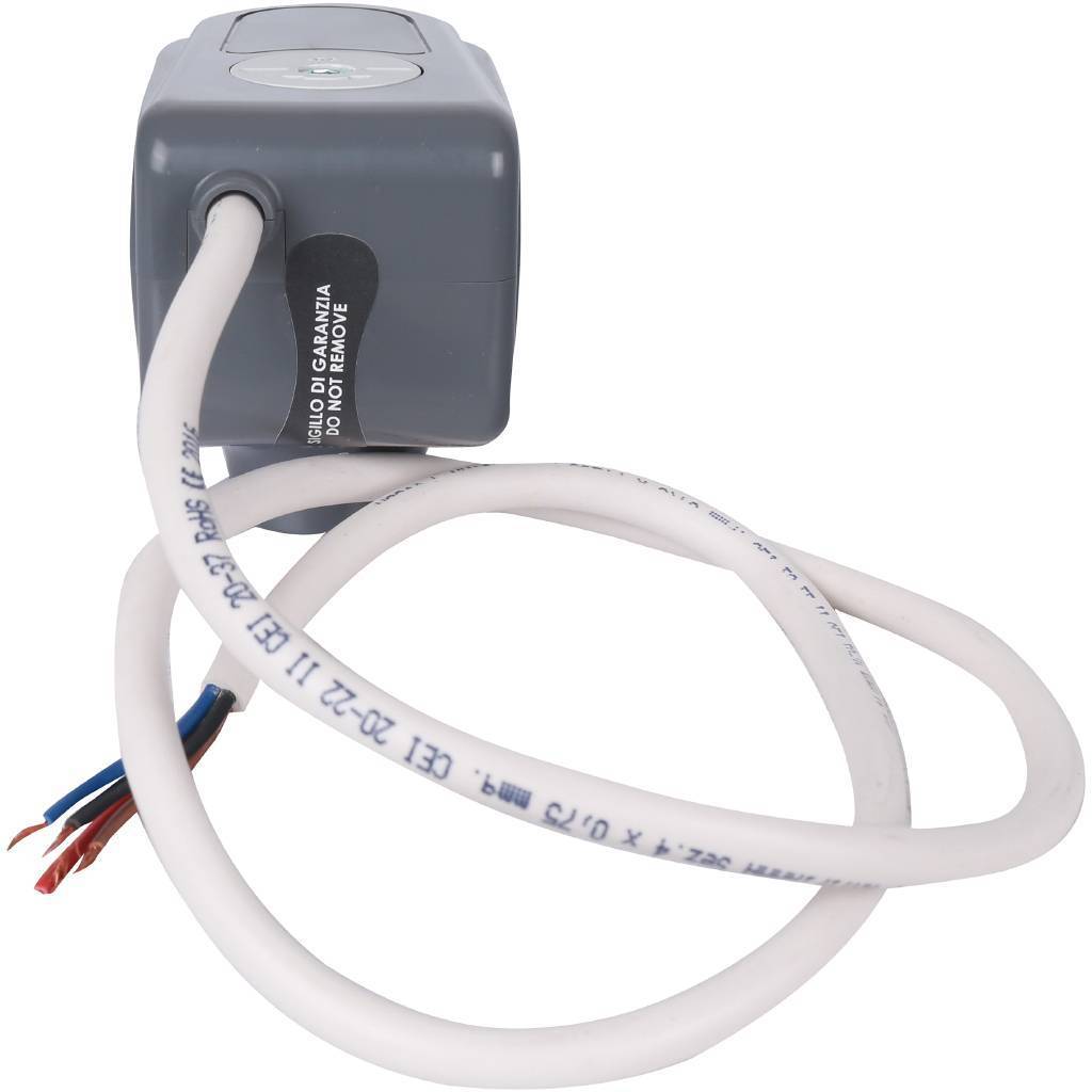 Сервопривод для шаровых зональных клапанов STOUT ход 90°, кабель 1 м, 40 сек., 24 B, 4 полюса