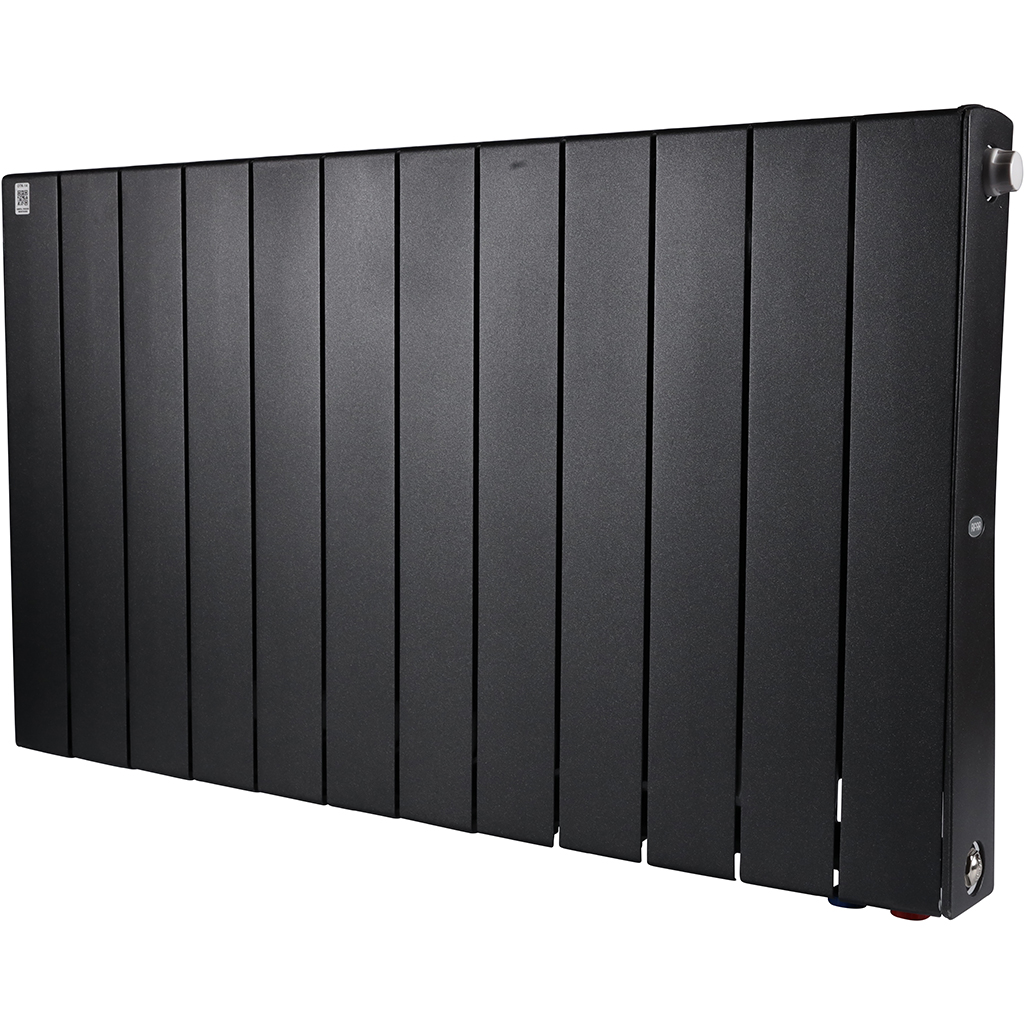 Радиатор биметаллический RIFAR SUPReMO VENTIL 500 SVR 12 секции нижнее правое подключение (Цвет АНТРАЦИТ), 4RS50.VR-12-AN