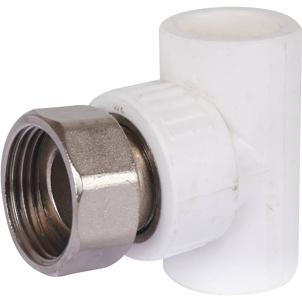 Тройник Kalde комбинированный с накидной гайкой 25х1