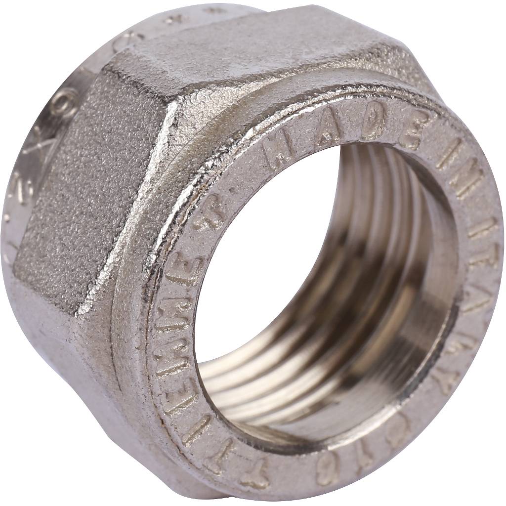 Переходник TIEMME НР 16х3/8 никелированный для металлопластиковых труб винтовой, 1600046