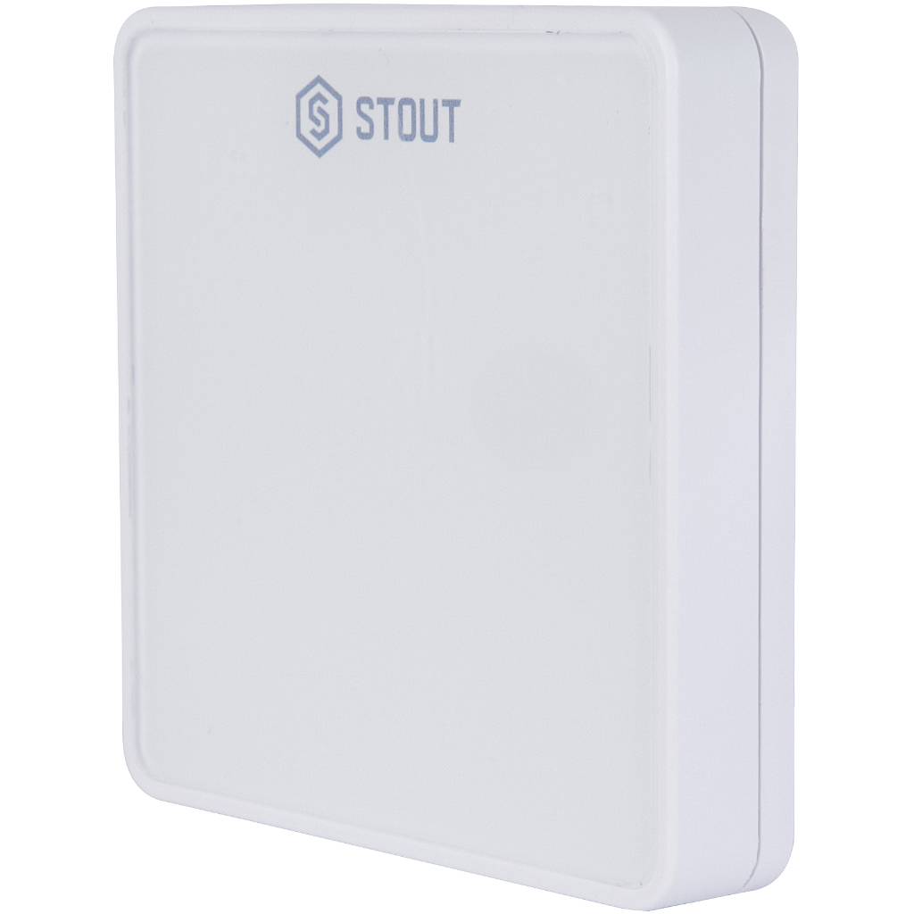 Беспроводной комнатный датчик STOUT C-8r, белый, STE-0101-008010