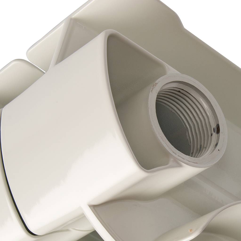 Радиатор биметаллический Global STYLE PLUS 350 6 секций боковое подключение (белый RAL 9010), STP03501006