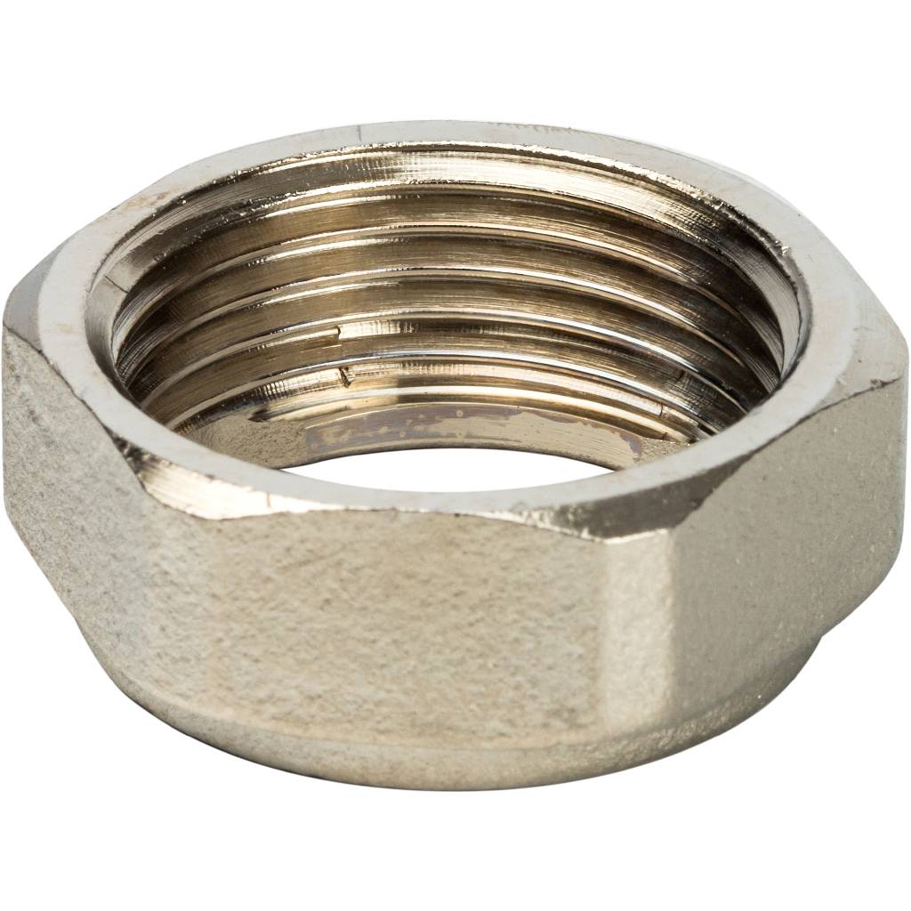 Разъемное соединение STOUT 1 с плоским уплотнением, никелированное, SDG-0019-010025