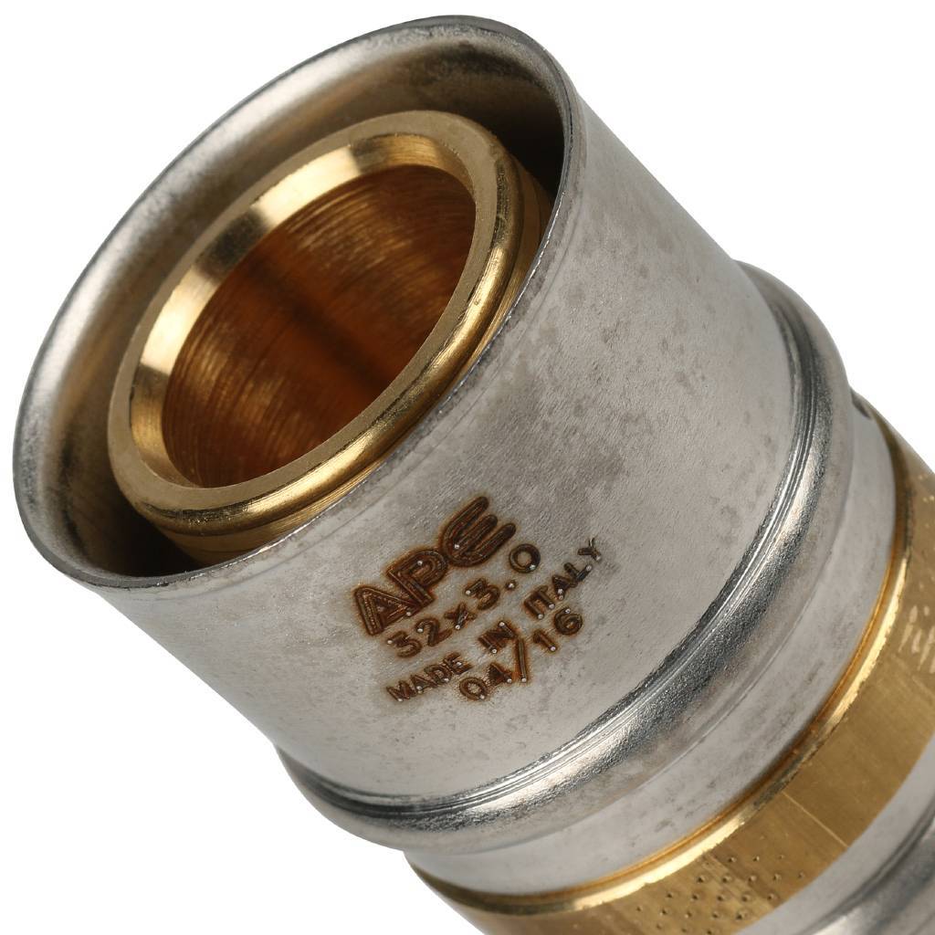 Муфта STOUT соединительная переходная 32х26 для металлопластиковых труб прессовой, SFP-0004-003226