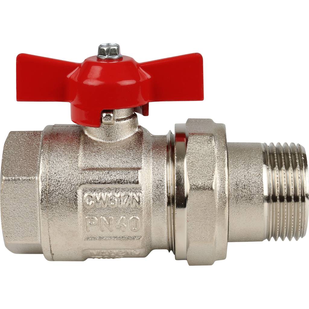 Кран шаровой полнопроходной Itap IDEAL 098 (бабочка, американка, 1 )