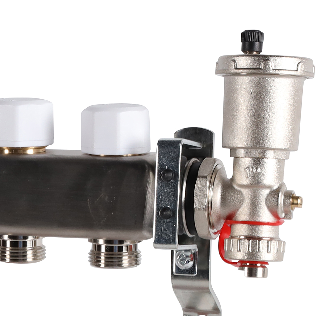 Коллектор из нержавеющей стали в сборе с расходомерами ROMMER 6 выходов, RMS-1210-000006