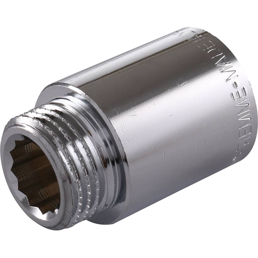 Удлинитель TIEMME НВ 30мм-1/2 хром для стальных труб резьбовой, 1500071
