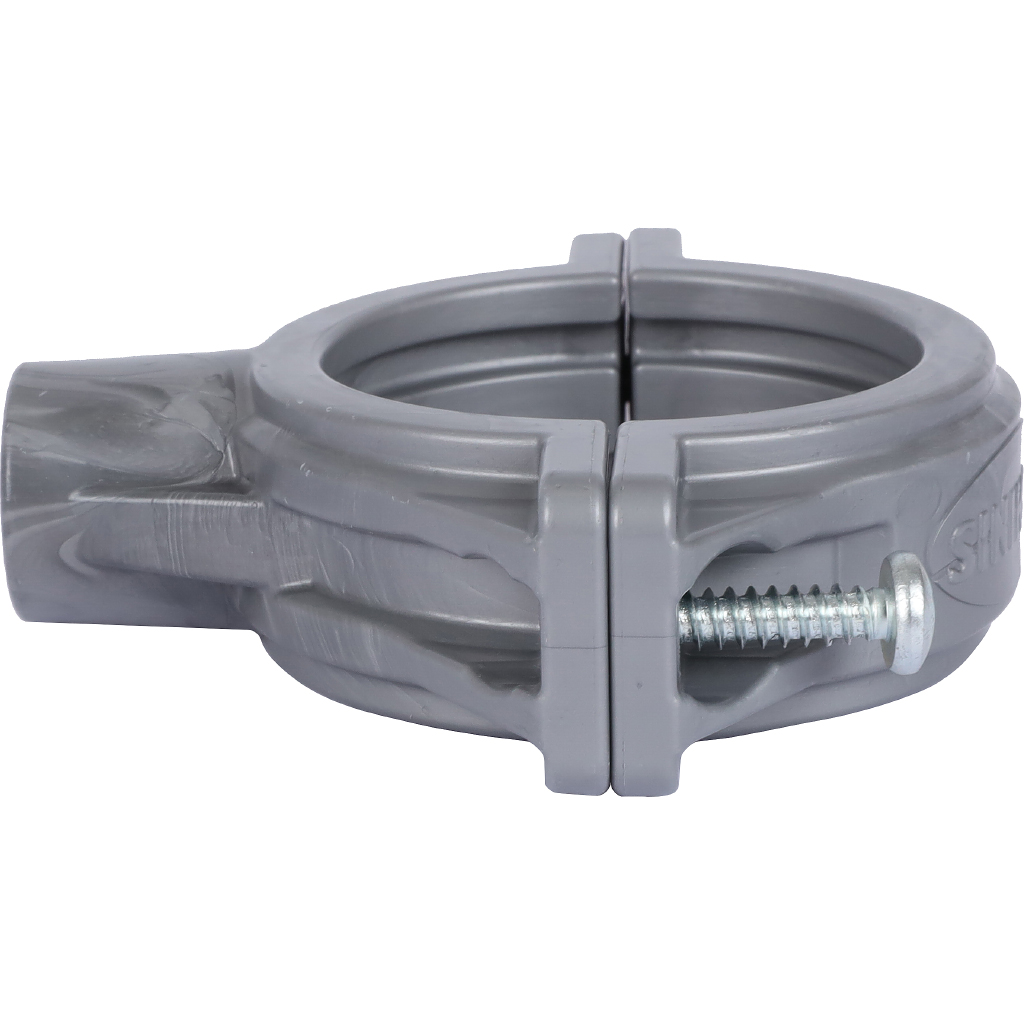 Хомут Sinikon ПП D 050 серый стандарт со шпилькой и дюбелем