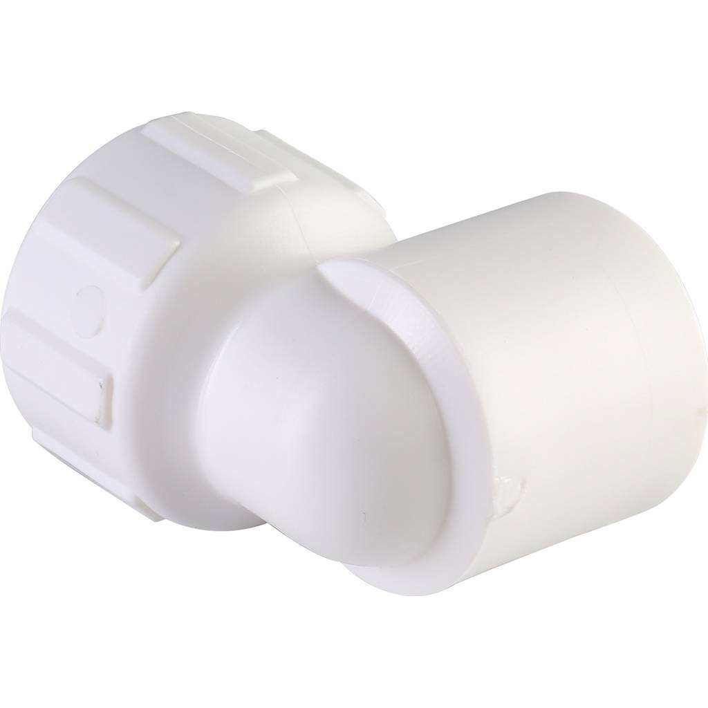 Угольник Политэк 25x3/4 с внутренней резьбой для полипропиленовых труб под сварку (цвет белый), 9400002534