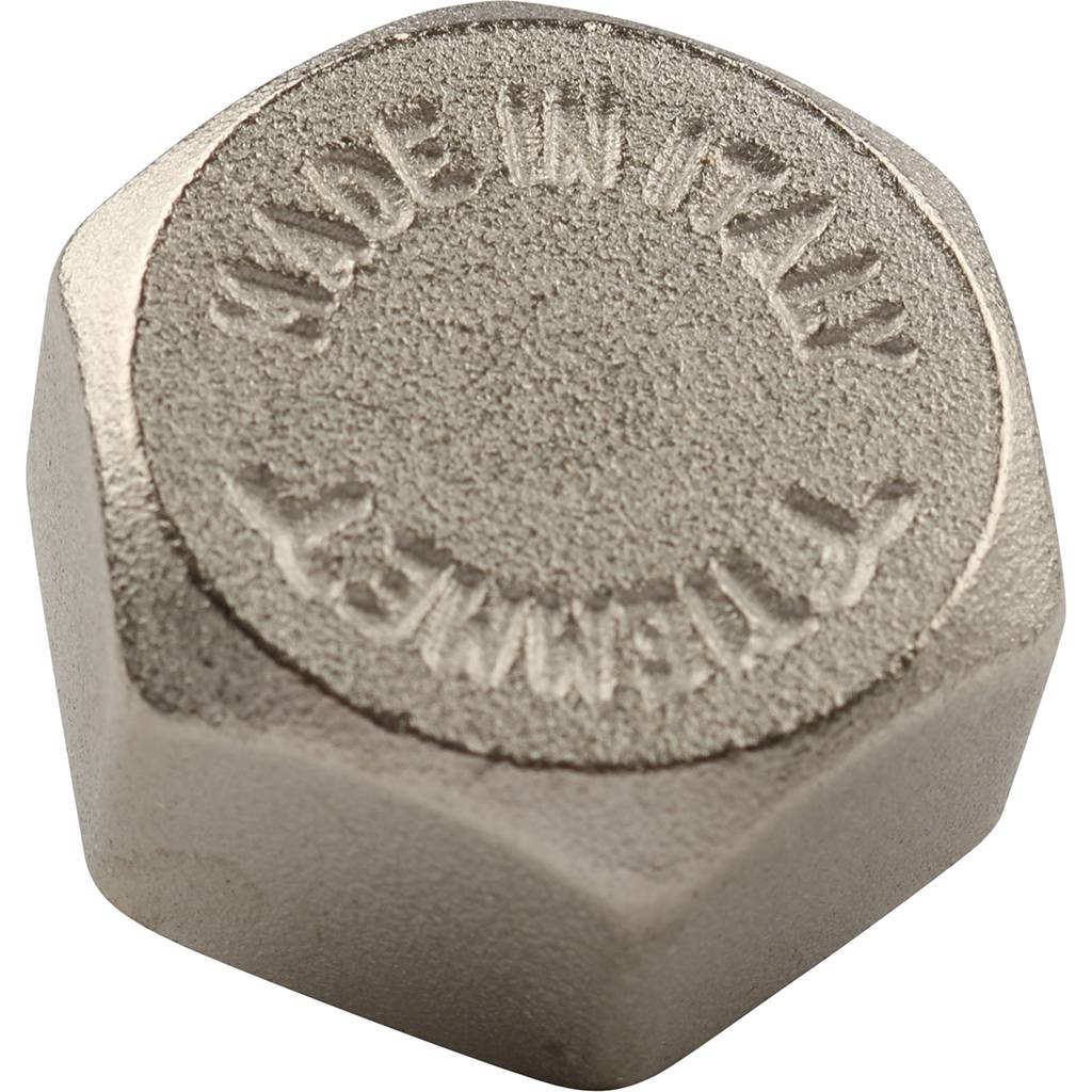 Заглушка TIEMME ВР никелированная 1 для стальных труб резьбовой, 1500247