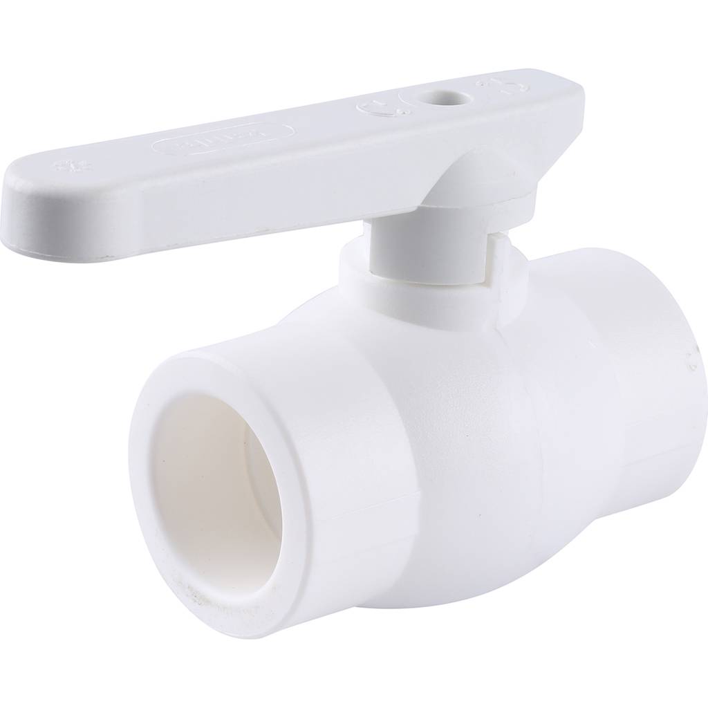 Кран шаровой Kalde d=32 для полипропиленовых труб под сварку (цвет белый)
